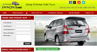 toyota innova hire delhi